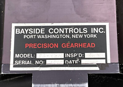Bayside Controls Inc. Precision Gearhead Pacific Scientific Motor Model E43HLFB-LSS-NS-02